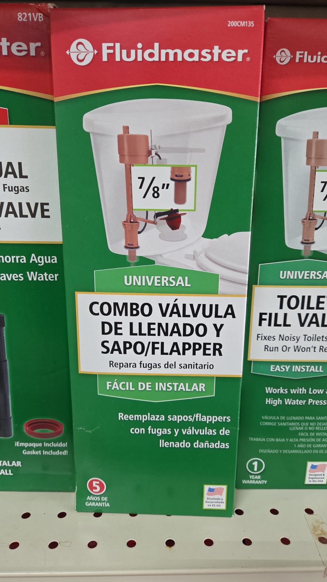 3/1 FILL VALVE AND FLAPPER -200C
