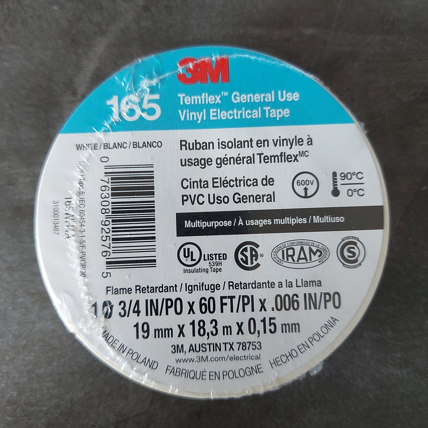 TAPE 3M 1400 BLANCO