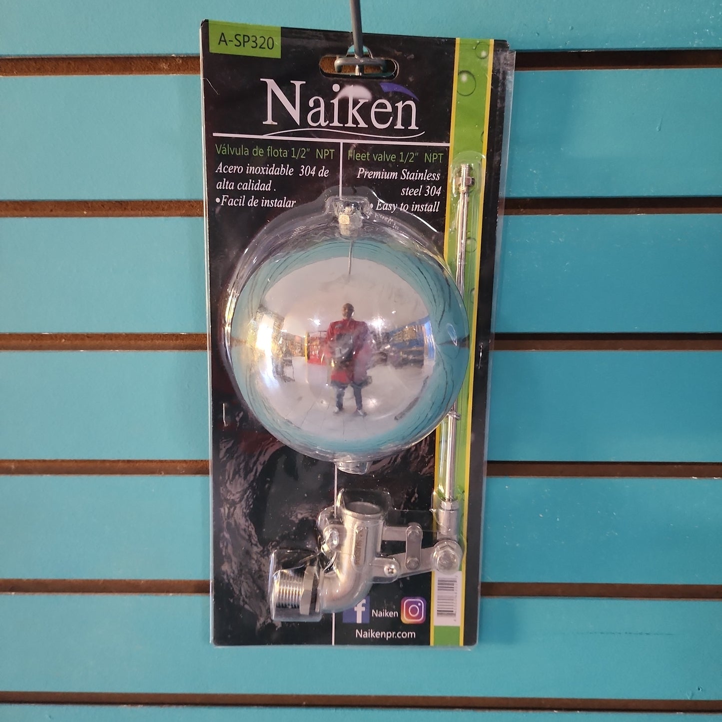FLOAT VALV STAINLESS STEEL 1/2" NAIKEN
