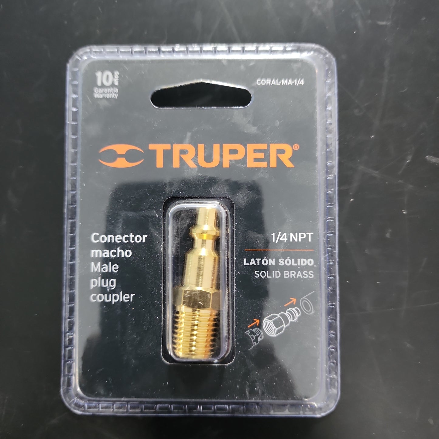 ADAPTER AIRE COMPRESOR 1/4 MACHO