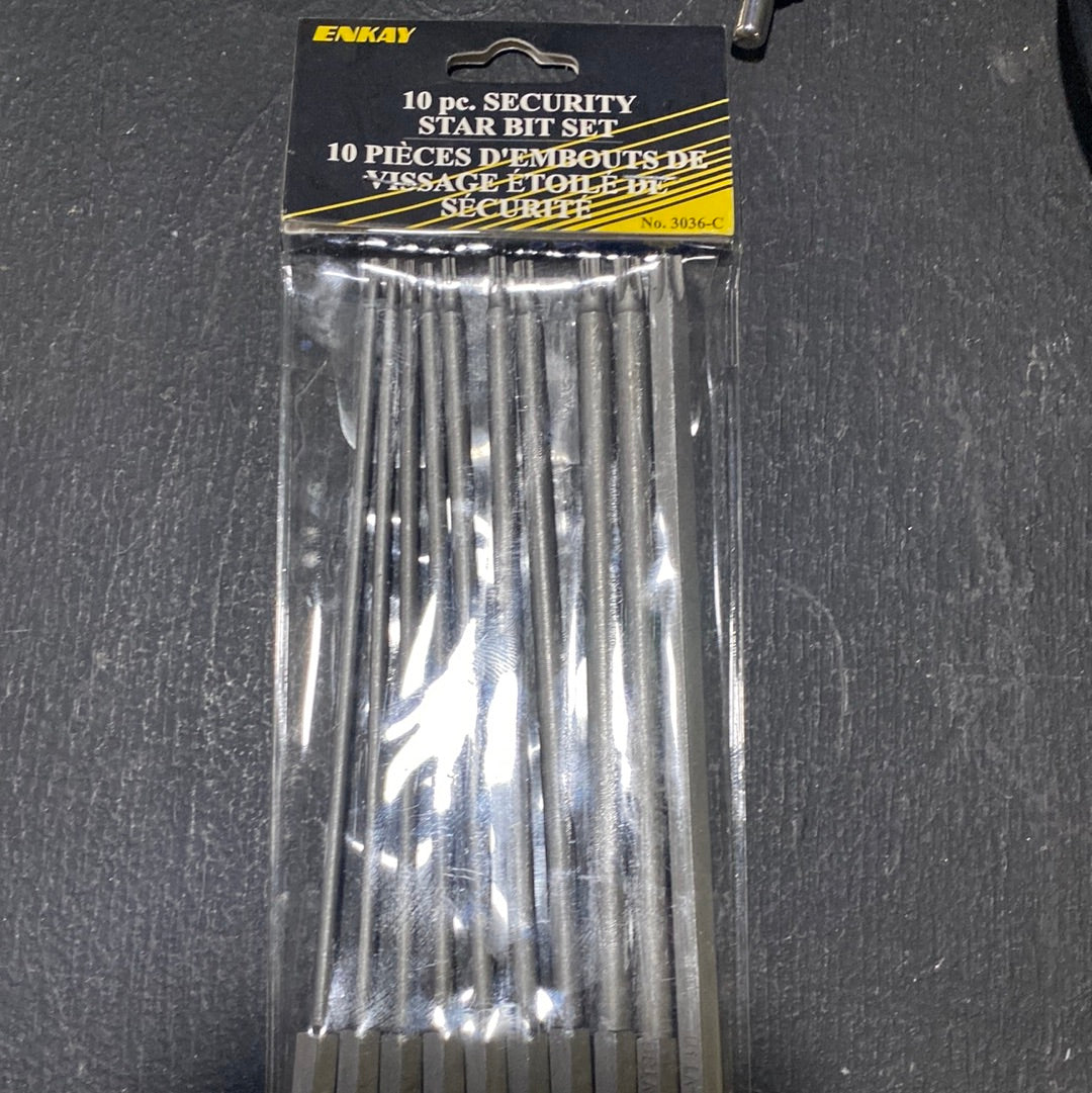 SET 10 PCS PUNTA HEX @ TORK LARGAS (3036C)