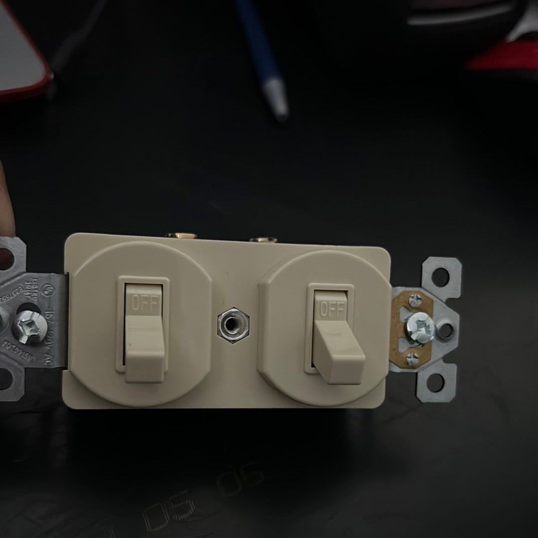 SWITCH DOBLE 15AMP 125V IVORY