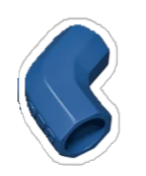 CURVA CPVC FLOWGUARD AZUL