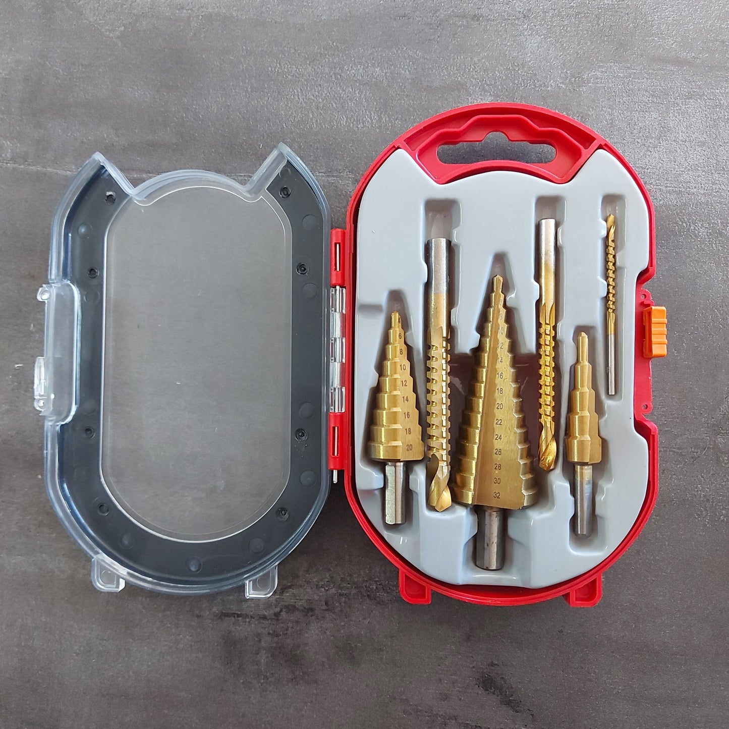 STEP DRILL BIT TITANIUM SET 6PC
