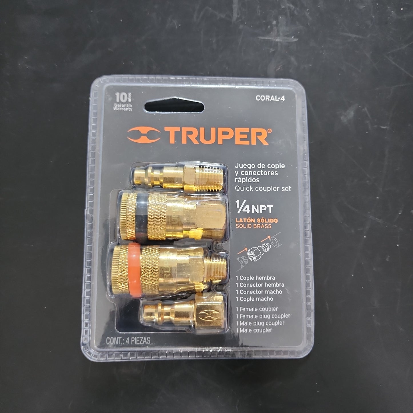 ADAPTER AIRE COMPRESOR 4 PIEZAS