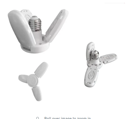 BOMBILLA LED ABANICO 45 WATT 4 ASPAS