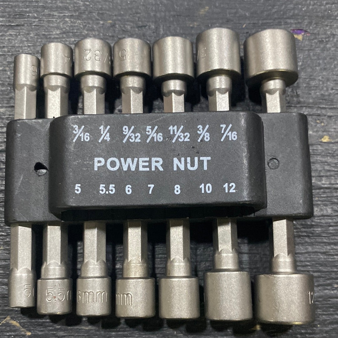 Power Nut (Set Copa MM Y Pulg 14pcs)